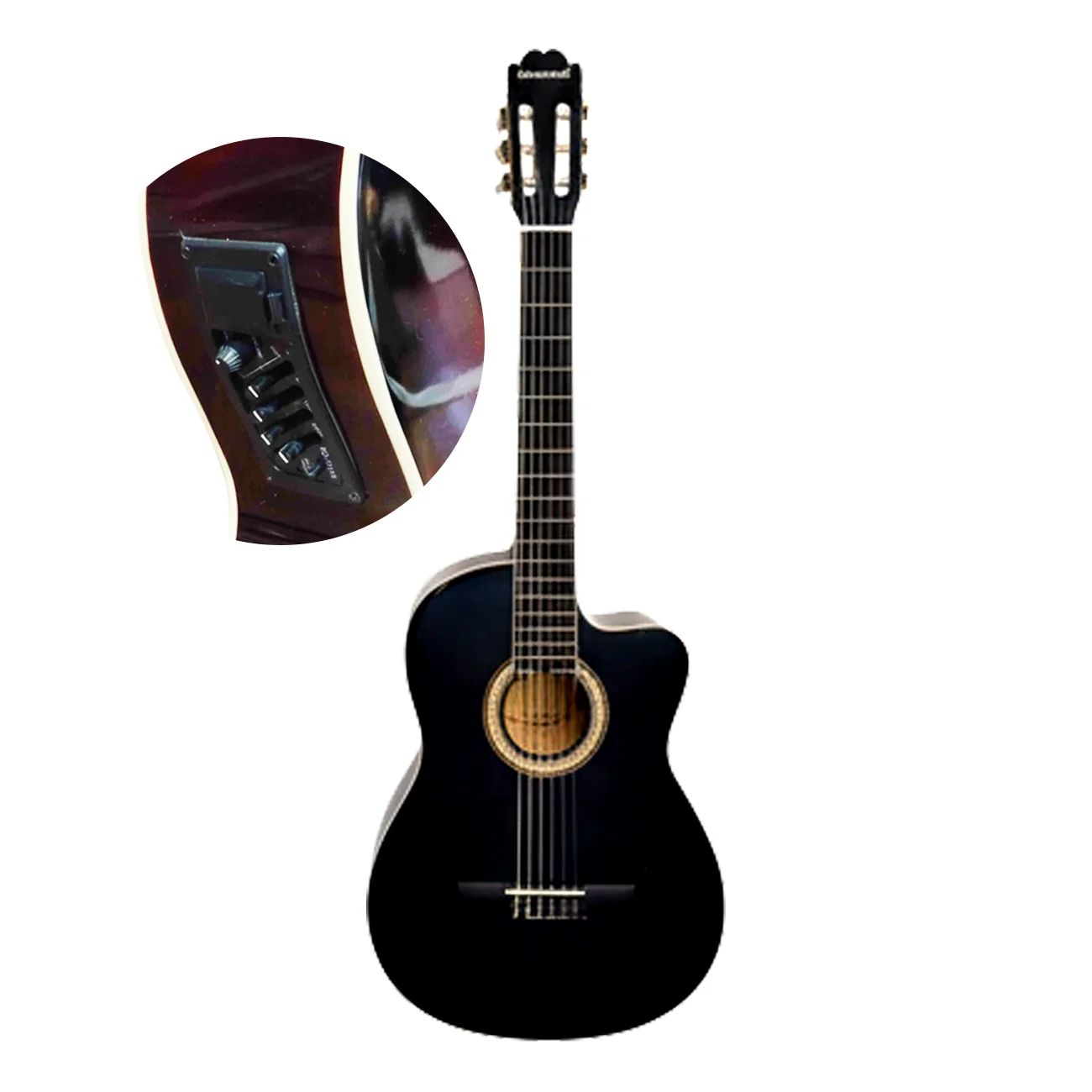 Masterwork Elektro Klasik Gitar Siyah Masterwork Elektro Klasik Gitar Siyah